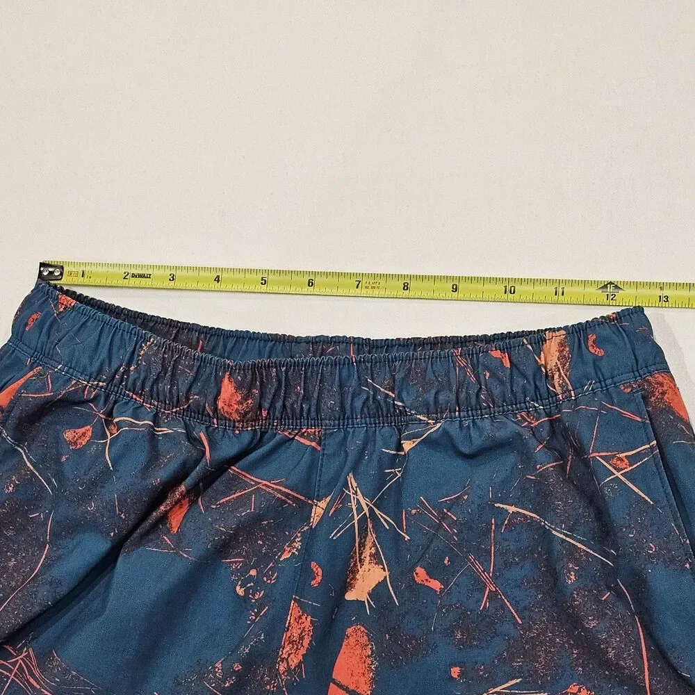The North Face Wander Coral Men's Small Blue Teal Swim Trunks Shorts